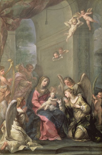 Mystic Marriage of St. Catherine, 1716 by Giovanni Gioseffo da Sole